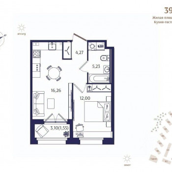 Ranta Residence (Санкт-Петербург) – планировка №23