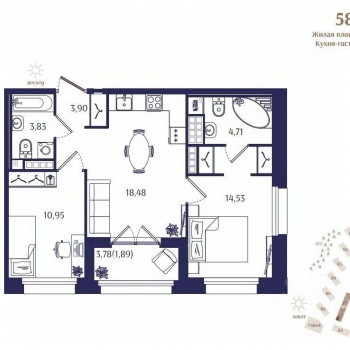 Ranta Residence (Санкт-Петербург) – планировка №39
