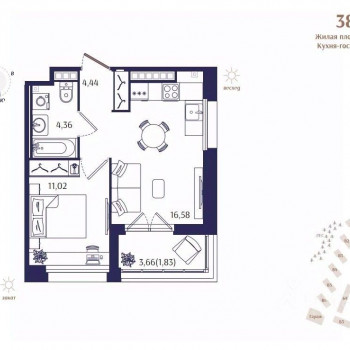 Ranta Residence (Санкт-Петербург) – планировка №21
