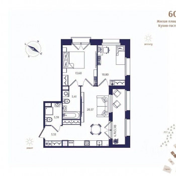 Ranta Residence (Санкт-Петербург) – планировка №20