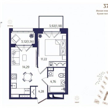Ranta Residence (Санкт-Петербург) – планировка №19