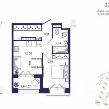 Ranta Residence (Санкт-Петербург) – планировка №38