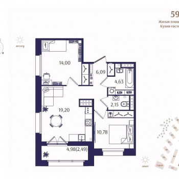 Ranta Residence (Санкт-Петербург) – планировка №9