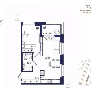 Ranta Residence (Санкт-Петербург) – планировка №5