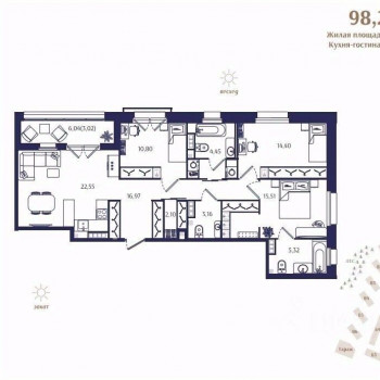 Ranta Residence (Санкт-Петербург) – планировка №4