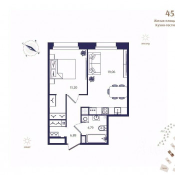 Ranta Residence (Санкт-Петербург) – планировка №3
