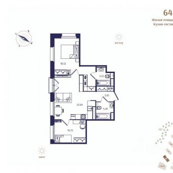 Ranta Residence (Санкт-Петербург) – планировка №34