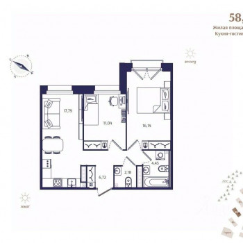 Ranta Residence (Санкт-Петербург) – планировка №32