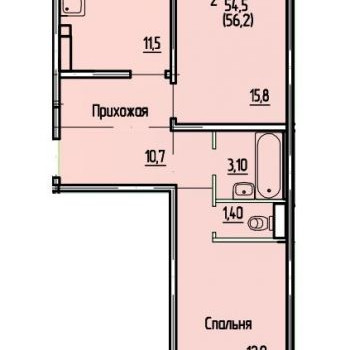 Жилой дом на ул. Фурманова (Саранск) – планировка №3