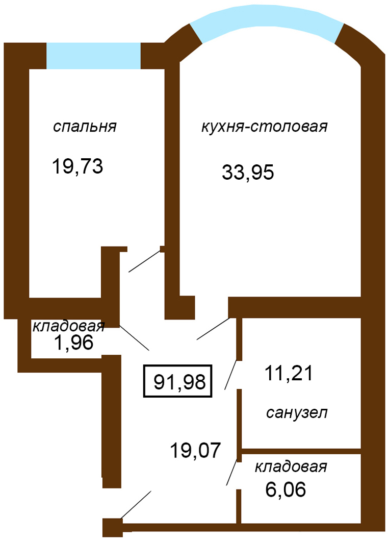 Жилой дом На Московской (Тверь) - планировки квартир