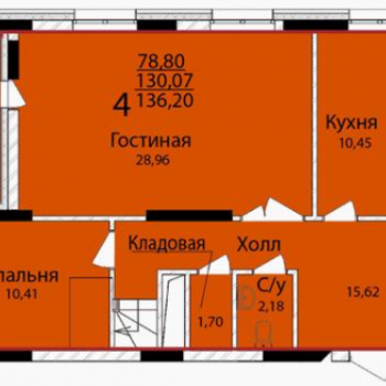 ЖК Старый центр (Уфа) – планировка №4