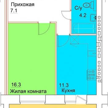 ЖК Южный парк (Владимир) – планировка №1