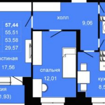 ЖК ДОСААФ (Волгоград) – планировка №1